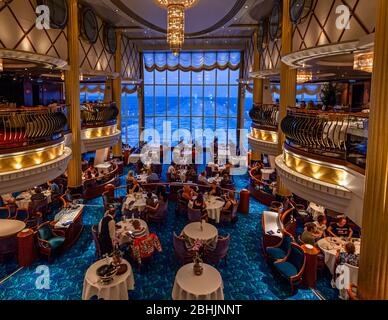 Restaurant à Color Line Ferry Boat dans la mer Baltique À Oslo Banque D'Images