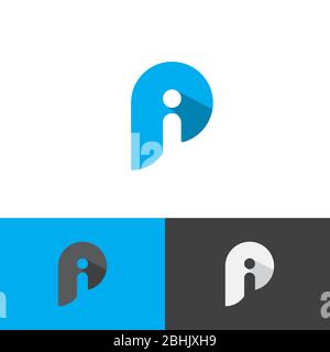 Lettre Pi modèle vectoriel simple de symbole en bleu. Symbole lettre Business Pi. Illustration vectorielle EPS.8 EPS.10 Illustration de Vecteur