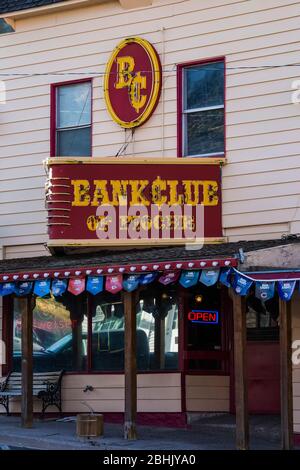 Bank Club of Pioche casino à Pioche, Nevada, États-Unis [pas de mainlevée de propriété; disponible pour licence éditoriale seulement] Banque D'Images