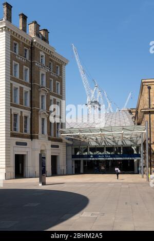 King's Cross, Londres - vide pendant le verrouillage Covid-19 Banque D'Images