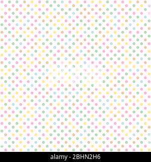 Pois polka sans couture avec motif de lignes diagonales sur l'arrière-plan. Modèle en pointillés colorés. SPE 10 Illustration de Vecteur