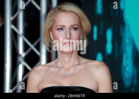 Gillian Anderson assiste aux EE British Academy Film Awards 2020 au Royal Albert Hall le 02 février 2020 à Londres, au Royaume-Uni. Banque D'Images