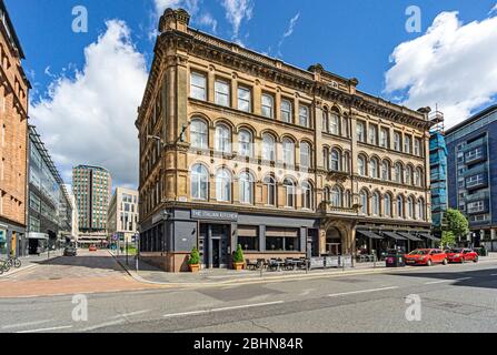 La cuisine Italienne et Ingram Wynd Bar victorien dans Ingram Street Glasgow Scotland UK Banque D'Images