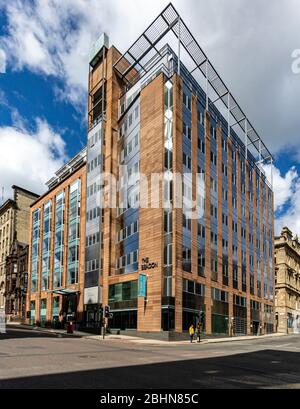 La balise bloc de bureaux à l'angle de la rue St Vincent et la rue Wellington à Glasgow Scotland UK Banque D'Images