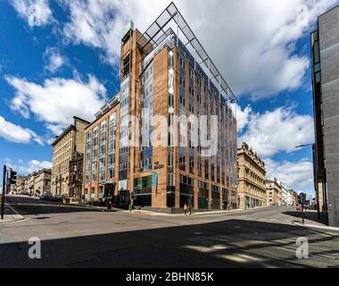 La balise bloc de bureaux à l'angle de la rue St Vincent et la rue Wellington à Glasgow Scotland UK Banque D'Images