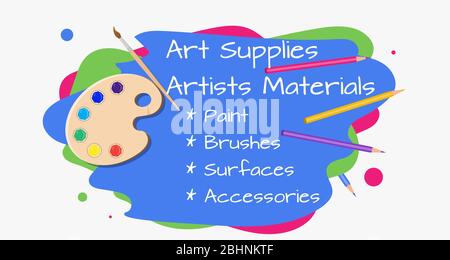 Peintures de magasins d'art Illustration de Vecteur