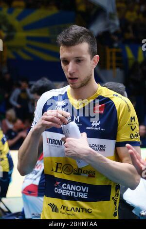 daniele mazzzone (18) (leo shoes modena) pendant la saison 2019/20, Volleyball italien Superlega Serie, modène, Italie, 01 Jan 2020 Banque D'Images