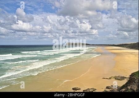 Plage sur l'île Frazer pendant la journée Banque D'Images