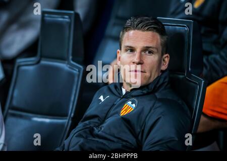 kevin gameiro valencia cf pendant la saison 2019/20 Champions League - crédit photo fabrizio carabelli pendant la saison 2019/20, mi Banque D'Images