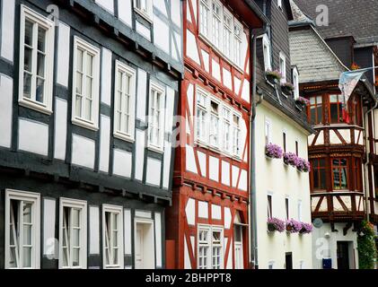 Maisons anciennes traditionnelles à Marburg, Allemagne Banque D'Images