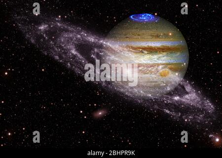 Jupiter. Des planètes de qualité impressionnante du système solaire. Éléments de cette image fournie par la NASA Banque D'Images