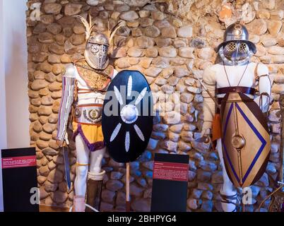 Centro de interprétación del León romano (Casona de Puerta Castillo). León. Castille León. España. Banque D'Images