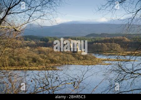 Château de Klchun. Loch Awe, Argyll Banque D'Images