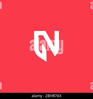 Logo GN ou NG. Lettre GN dans le blindage , illustration vectorielle Illustration de Vecteur