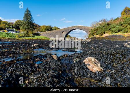 Clachan, Seil, Pont au-dessus de l'Atlantique, île de Seil, Argyll Banque D'Images