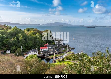 Bassin du canal de Crinan, Argyll Banque D'Images