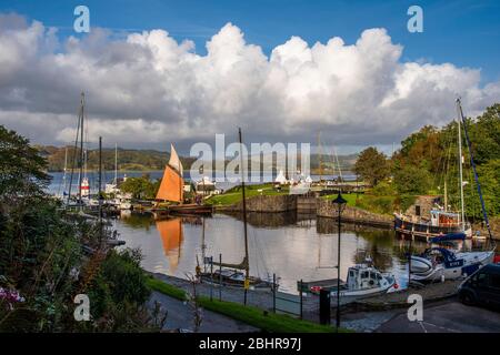 Bassin du canal de Crinan, Argyll Banque D'Images