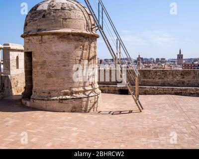 Vista de Valencia desde el mirador de las Torres de Quart. Valence. Communauté Valenciana. España Banque D'Images