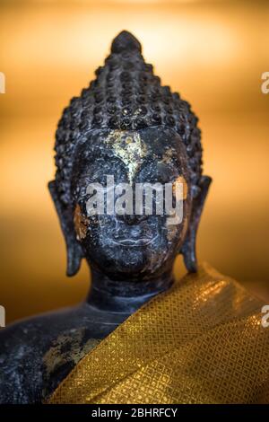 Bouddha, Wat Pho, Bangkok, Thaïlande Banque D'Images