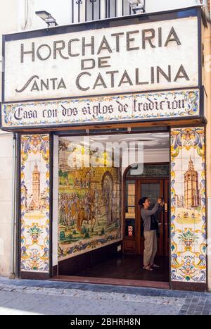 Horchatería de Santa Catalina. Valence. Communauté Valenciana. España Banque D'Images