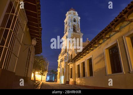 Tour du couvent et de l'église Saint François d'Assise au patrimoine mondial de l'UNESCO Trinidad, Cuba Banque D'Images