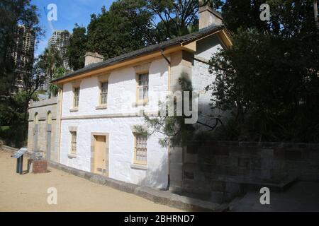 Plus ancien bâtiment de Sydney, Cadman's Cottage, Nouvelle-Galles du Sud, Australie Banque D'Images