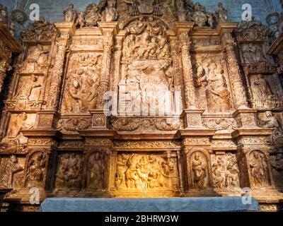 Capilla de San Bernardo. Catedral del Salvador. Saragosse. Aragón. España Banque D'Images