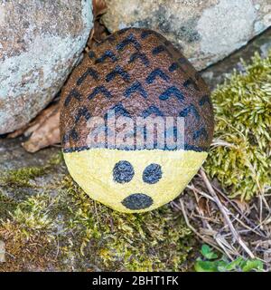 Pierres peintes de Preston Banque D'Images