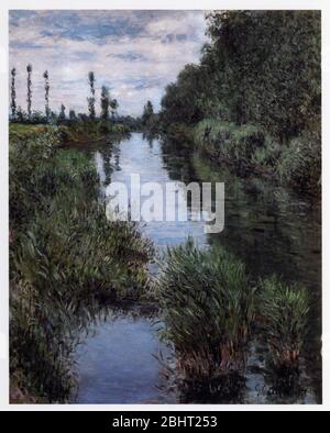 Gustave Caillebotte (1848-1894) Le petit bras de Seine à Argenteuil. Huile sur toile. 1884. Banque D'Images