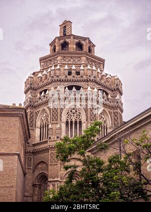 Cimborrio de la Catedral del Salvador. Saragosse. Aragón. España Banque D'Images