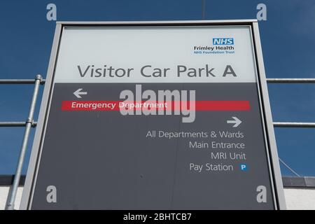 Slough, Berkshire, Royaume-Uni. 1 août 2018. Hôpital de Wexmm Park à Slough, partie de la Fritmley Health NHS Foundation Trust. Crédit : Maureen McLean/Alay Banque D'Images