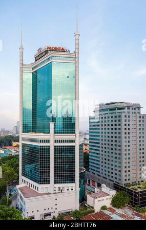 Centre Commercial Saigon, Prudential Tower, le centre-ville de Saigon, centrale et Ton Duc Thang Nguyen Du Rues, Ho Chi Minh City, Vietnam du Sud Banque D'Images