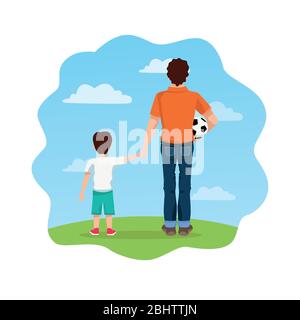 Football Soccer Carte De La Fete Des Peres En Format Vectoriel Image Vectorielle Stock Alamy