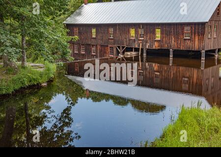 Une ancienne scierie de North Leverett, ma Banque D'Images