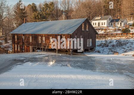 Une ancienne scierie de North Leverett, ma Banque D'Images