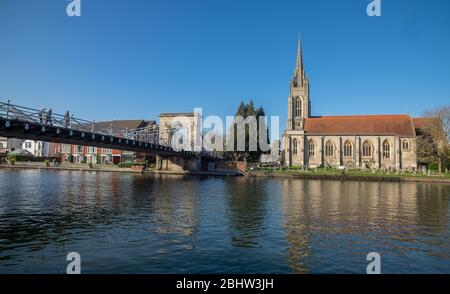 Marlow et Bourne End le long de la Tamise - Royaume-Uni Banque D'Images