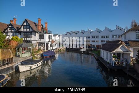 Marlow et Bourne End le long de la Tamise - Royaume-Uni Banque D'Images