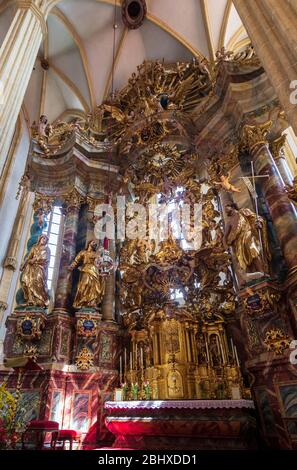 Pöllauberg: Église de pèlerinage Maria Pöllauberg à l'intérieur, autel, à Steirisches Thermenland - Oststeiermark, Steiermark, Styrie, Autriche Banque D'Images