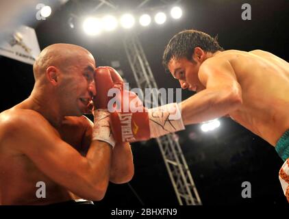 JULIO CESAR CHAVEZ VS LUCIANO CUELLO. Box lutte entre. (Photo:IsrraelGarnica/NortePhoto.com) Banque D'Images