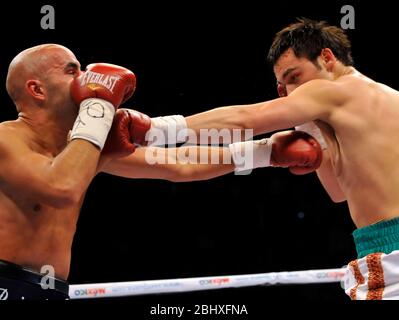 JULIO CESAR CHAVEZ VS LUCIANO CUELLO. Box lutte entre. (Photo:IsrraelGarnica/NortePhoto.com) Banque D'Images