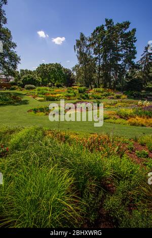 vue sur le jardin des jardins de bressingham norfolk england Banque D'Images