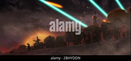 The Animatrix: La deuxième Renaissance partie II année: 2003 USA Directeur: Mahiro Maeda animation Banque D'Images