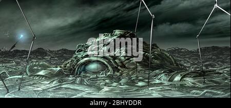 The Animatrix: Année matricielle: 2003 USA Directeur: Peter Chung animation Banque D'Images