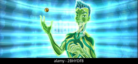 The Animatrix: Année matricielle: 2003 USA Directeur: Peter Chung animation Banque D'Images