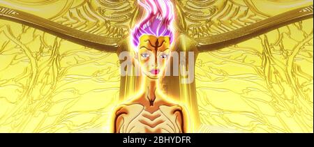 The Animatrix: Année matricielle: 2003 USA Directeur: Peter Chung animation Banque D'Images