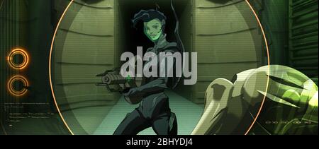 The Animatrix: Année matricielle: 2003 USA Directeur: Peter Chung animation Banque D'Images