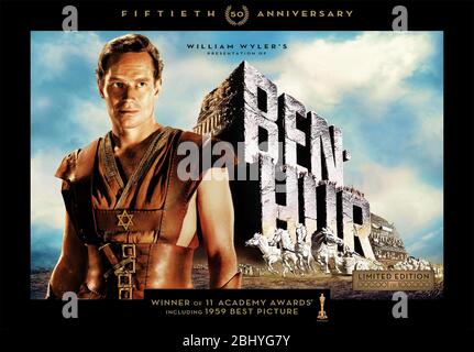 Ben Hur Year: 1959 USA Directeur: William Wyler affiche américaine Banque D'Images