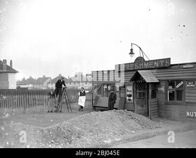 Café clôturé à Eltham, Kent. - 30 octobre 1934 Banque D'Images