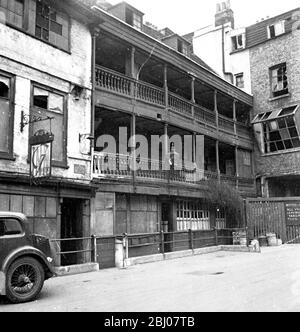 George Inn Yard, Southwark. Banque D'Images