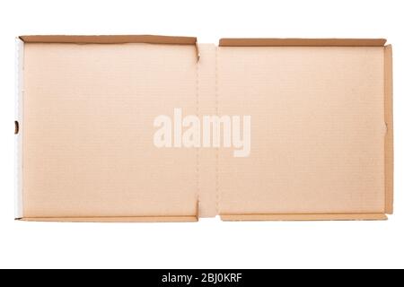 Boîte à pizza isolated on white Banque D'Images